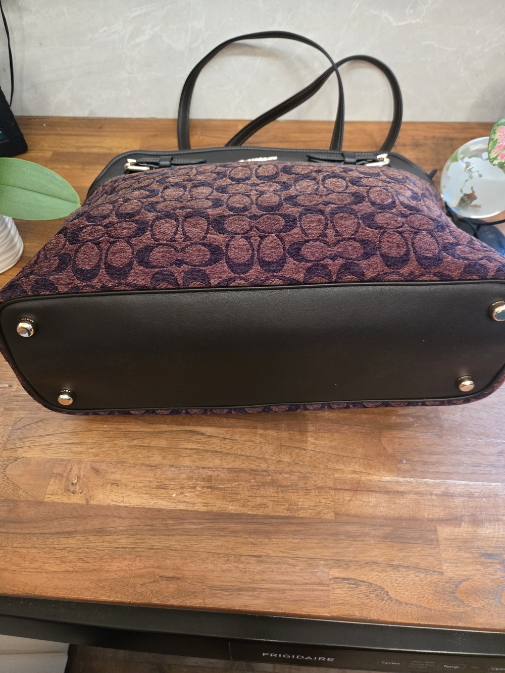 Coach Easton Tote Bag in Signature Chenille NEVER USED *NWOT - Picture 4 of 10